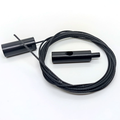 Zwarte Draadopschorting die Kit Self-Locking Wire Gripper Track-Toebehoren voor Verlichting hangen