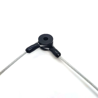 Pvc van de de Kabelassemblage van de douanedraad bedekte Transparant Lanyard Cable Tether Safety Strap met een laag