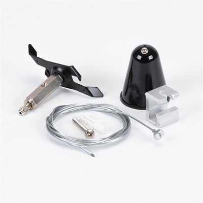 Van de LEIDENE de Draad die van de Opschortingsuitrustingen Spoorverlichting Kit Cable Grippers With Track-Klem hangen