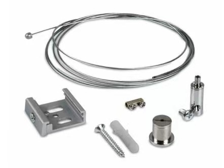 Van de LEIDENE de Draad die van de Opschortingsuitrustingen Spoorverlichting Kit Cable Grippers With Track-Klem hangen