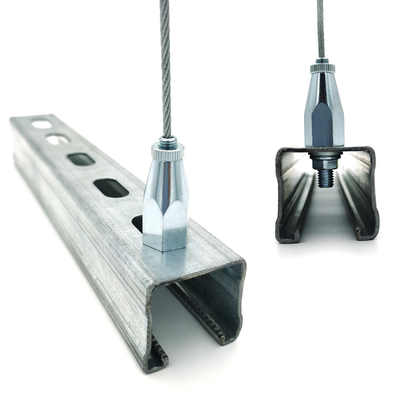 De Opschorting die van de Supportagebevestiging Kit With Stainless Steel Wire-Kabeloogjes en de Hanger van de Tangkabel hangen