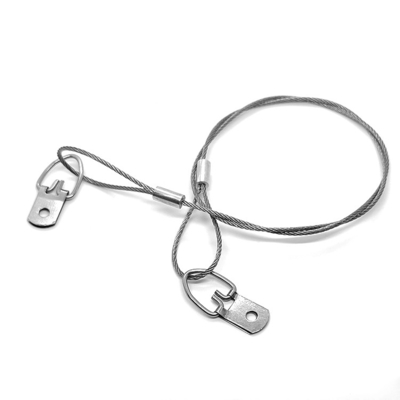 Van het de Draadroestvrije staal van de beeldhanger van de de Veiligheidskabel het Kader Hangende Draad en D-vormige ringen