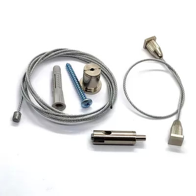 Snel te installeren ophangverlichtingsset met draadverchroomde clips