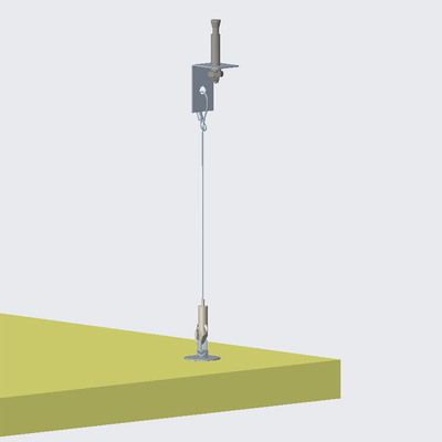 Verbind absorber Anker 40.5 * 37mm van zink legering materiaal met verstelbare draad kit