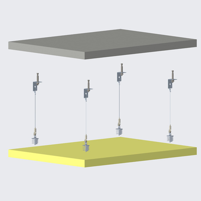 Verbind absorber Anker 40.5 * 37mm van zink legering materiaal met verstelbare draad kit