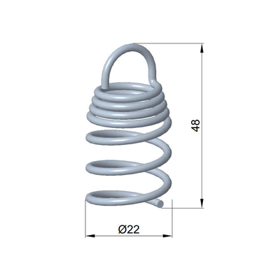 Verbind Absorber Anker Spiral Corkscrew Spring Anker Voor akoestische panelen