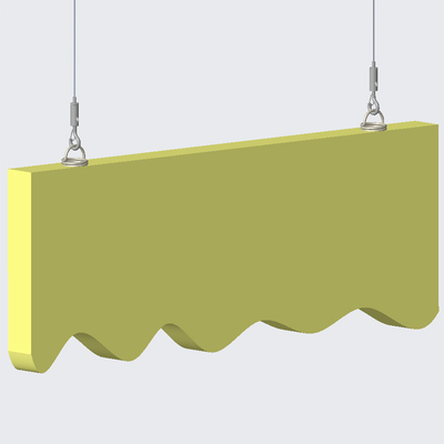 Acoustic Panel Hanging System met verstelbaar spiraal anker 1,5 mm draad touw