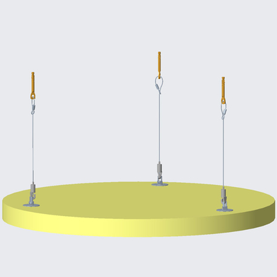 Verbind absorber met verstelbare draad kit voor akoestisch plafond ophangingssysteem