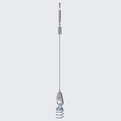 Verstelbare draadhanger van de ophanging kit plafond spiraal anker
