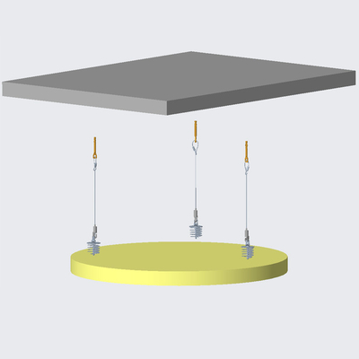 Gepaste lengte van de kabel geluidsdicht plafond ophangingssysteem voor verlichting/tentoonstelling/akoestisch plafond