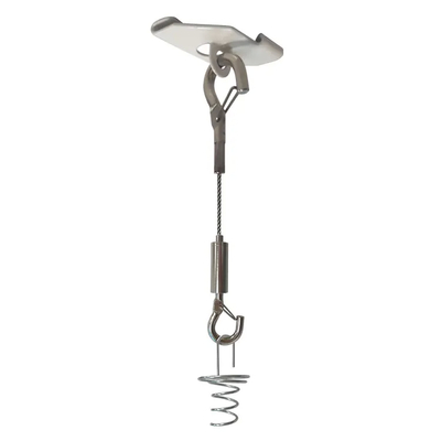 Vibratiebestendige plafondophanging met sterke 7x19-kabelconstructie en vochtbestandheid