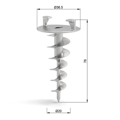 Effectief vochtbestendig kabelophangingssysteem Flexibel 7x7 constructie voor akoestisch plafond