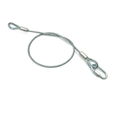 Veiligheidstouw voor Luidsprekers met Staalkabel Diameter 3mm Lengte 60cm of Aanpasbaar