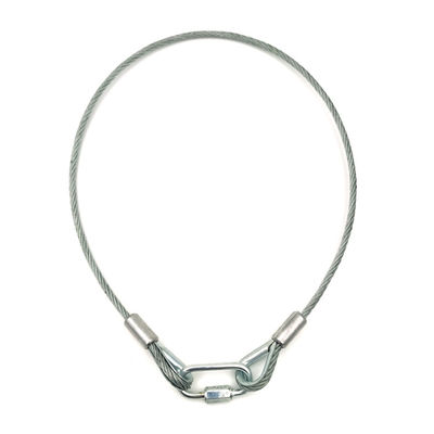 Veiligheidstouw voor Luidsprekers met Staalkabel Diameter 3mm Lengte 60cm of Aanpasbaar