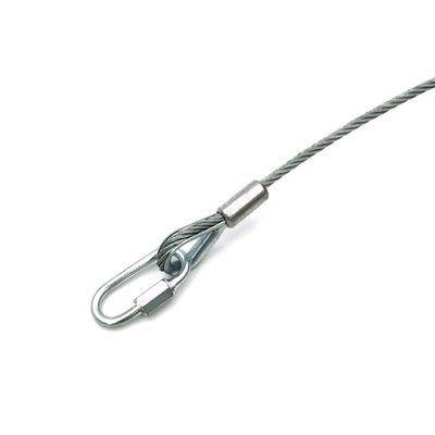 Veiligheidstouw voor Luidsprekers met Staalkabel Diameter 3mm Lengte 60cm of Aanpasbaar
