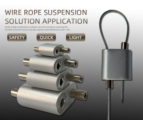 25*25MM Stainless Steel Cable Gripper for Ceiling Mounting and Secure Connection