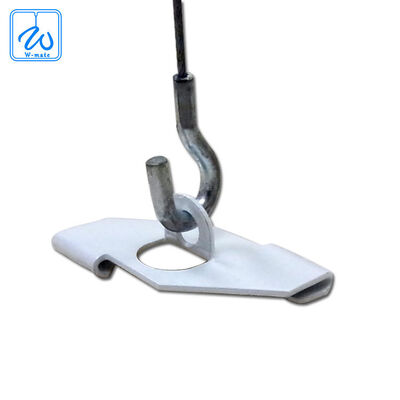 Oblong T-Bar Clip,witte hangende plafondclip, T-barclip voor het bevestigen van spoorverlichting Power Track op het plafond