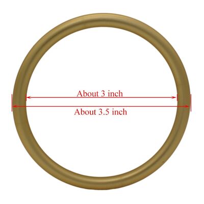 Matte gouden geanodiseerde afwerking aluminium slingringen verstelbaar