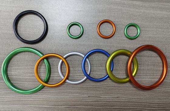 Aanpasbare Blauwe Geanodiseerde Afwerking Ring Sling Ringen Comfortabel Duurzaam Voor Babydrager