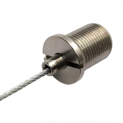 Snelle Koperen Linker Mannelijke Schroefdraad Kabelklem Gereedschap Messing Materiaal Staalkabel Clip voor Verlichtingsaccessoires