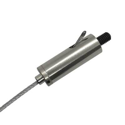 Roestvrijstalen kabelklem met buitendraad voor systeemplafond organizer, staalkabelklemmen inbegrepen