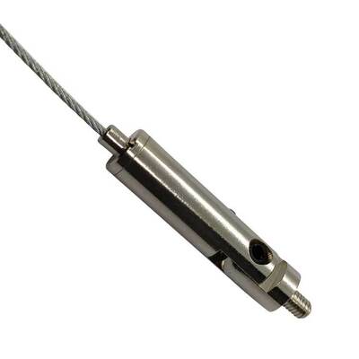 Roestvrijstalen kabelklem met buitendraad voor systeemplafond organizer, staalkabelklemmen inbegrepen