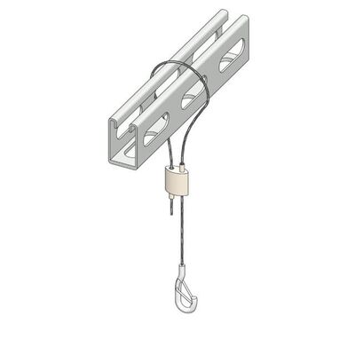 Verstelbare tweerichtingsdraad-luskabelgrippers hangende ophangkits voor veerhaken Hardwaretoevoeging