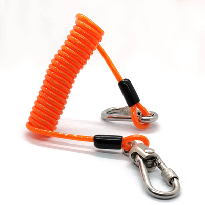 Fabriek Direct OEM Disc Lock Reminder Cable Bike Motorcycle Alarm Safety Lanyard Spring Coil Draad Looped