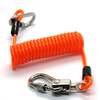 Fabriek Direct OEM Disc Lock Reminder Cable Bike Motorcycle Alarm Safety Lanyard Spring Coil Draad Looped