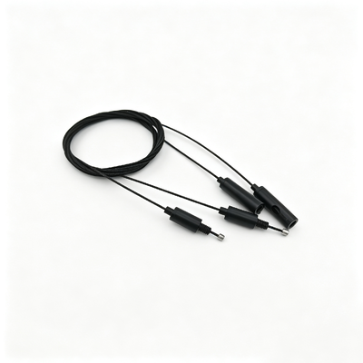 OEM Custom Zwart Verstelbare Kabel Gripper Draadtouw Hangende Hardware Kit Indoor Plafondlamp Suspension Fitting Accessory