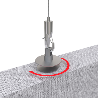 Verstelbare Metalen Ophangkit Akoestisch Paneel Ophangsysteem Custom Kabelklem Haak ISO9001 Gecertificeerde Custom Oppervlakteafwerking