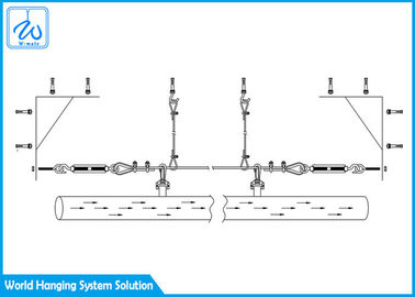 De gemeenschappelijke Flexibele Hangende Uitrusting van HVAC Gemakkelijk om voor Fabrieken/Sportentrefpunten te installeren