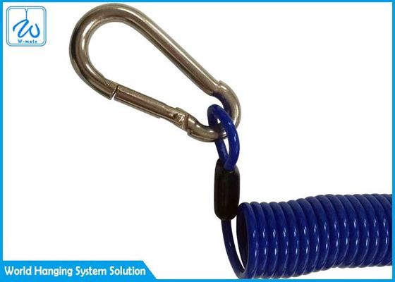 Sleutelkoorden die van de de Veiligheidsrol van Hulpmiddelpool de Dekking van Lanyard Retractable Wire Inside Tup vissen