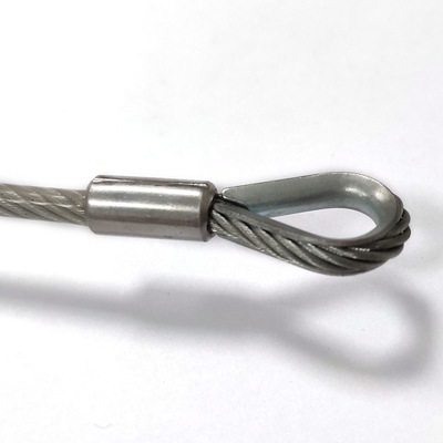 De openluchtketting Lanyard Kit With Hook End van Gebruiksroestvrij staal Met een laag bedekte pvc