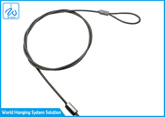 De Slingers die van de roestvrij staalkabel Toebehoren aansteken die Draad 4mm hangen 1x19-Draadkabel