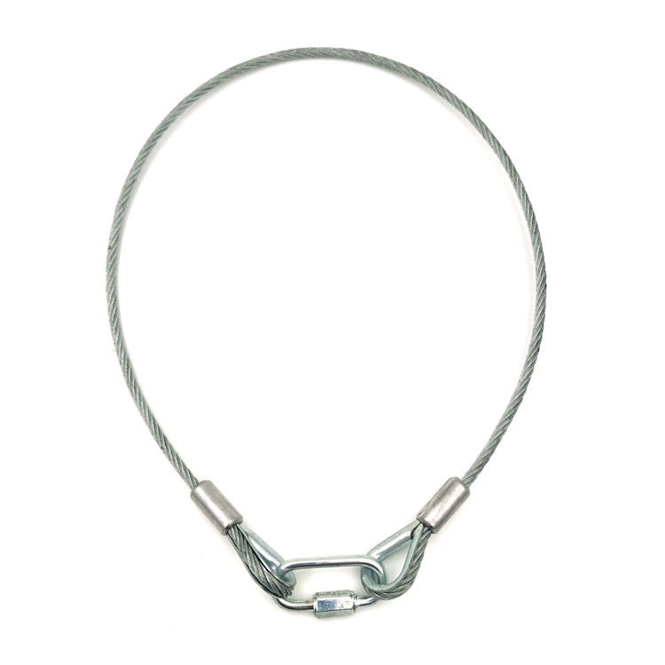 Veiligheidstouw voor Luidsprekers met Staalkabel Diameter 3mm Lengte 60cm of Aanpasbaar