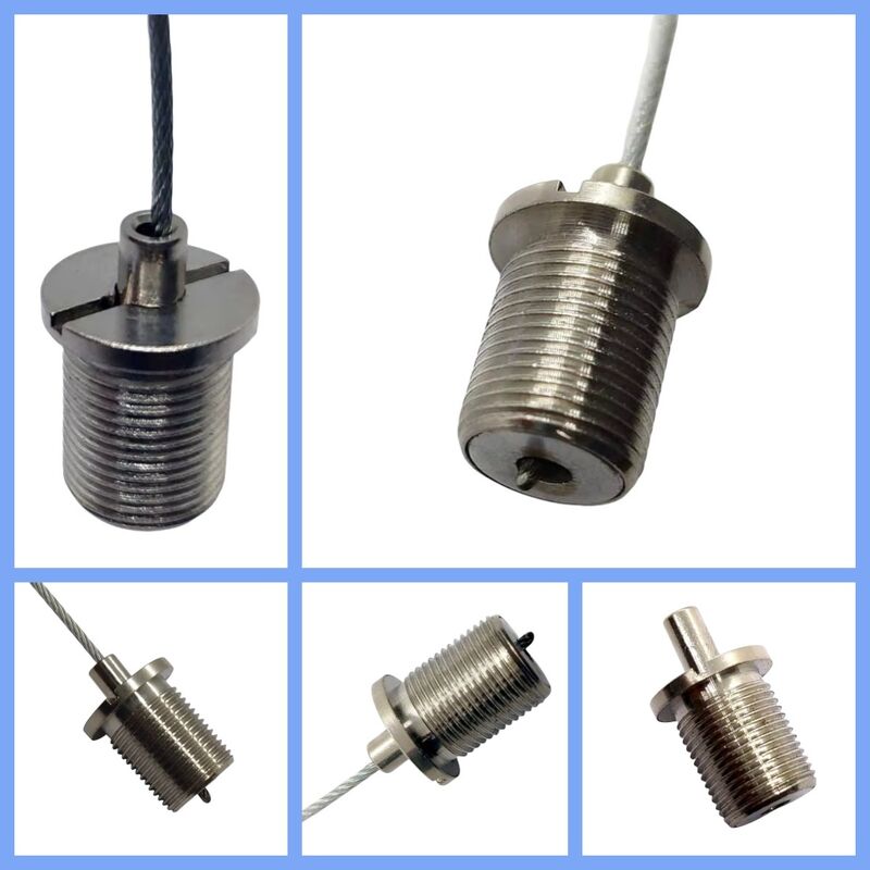 M10 Mannelijke draad Messing Koperkabel Gripper Suspensie Kit Draadtouw Clip voor LED-deel