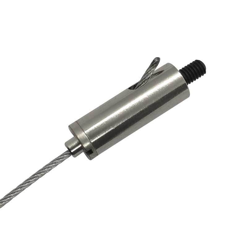 Roestvrijstalen kabelklem met buitendraad voor systeemplafond organizer, staalkabelklemmen inbegrepen