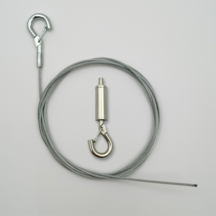 Acoustic Panel Hanging System met verstelbaar spiraal anker 1,5 mm draad touw