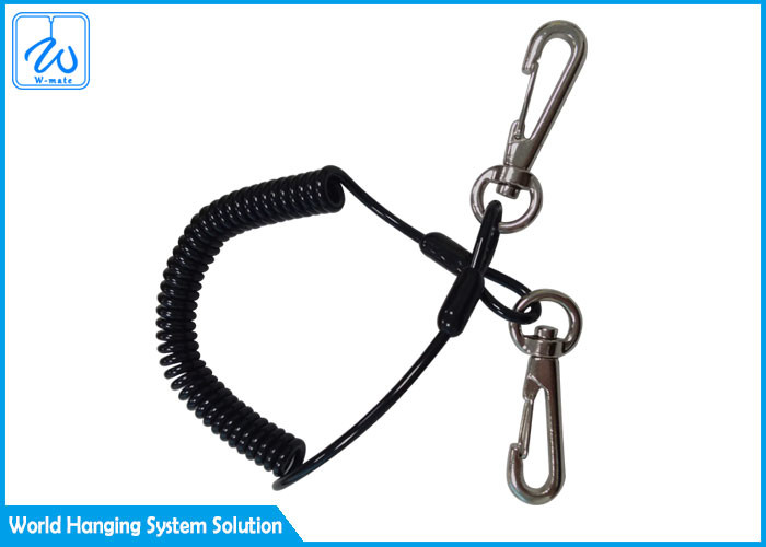 Multicolor diefstalbestendige spring spoel touw sleutelhanger / Veilig visserstouw