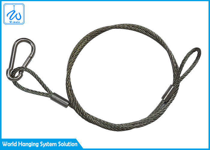 Gegalvaniseerd roestvrij staal 3 mm draad touw Sling Veiligheidskabel voor lichtinstallaties