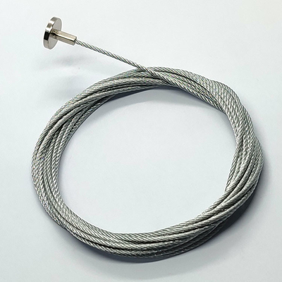T de Kabelslinger 7X7 Lanyard Stainless Steel Wire Rope van de Vorm Eind Flexibele Draad