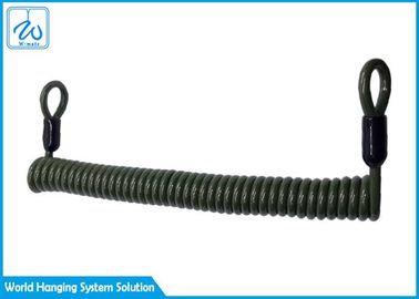 Van de de Uitbreidingslente van pvc van de douanedeklaag de Veiligheidskabel/Multihulpmiddelsleutelkoord