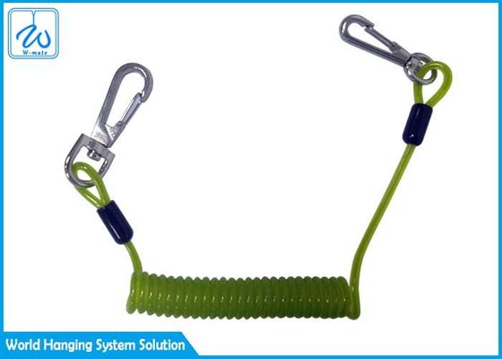 Het naar maat gemaakte van de de Kabelrol van het Veiligheids Intrekbare Staal Elastiek van Lanyard With Plastic Pu