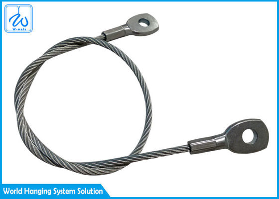 2mm Met een laag bedekte pvc-van de de Veiligheidskabel van de Uitbreidingslente van het het Roestvrije staaloog van de de Veiligheidsdraad de Kabelslinger