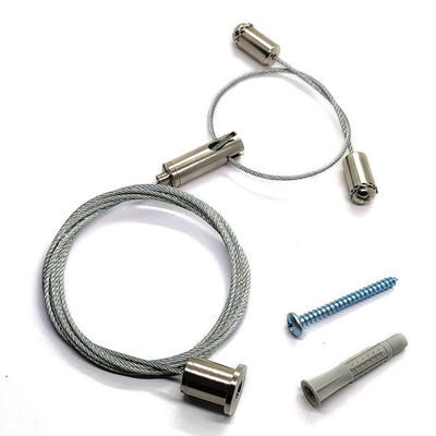 Akoestische de Hangerstaalkabel van Kit Acoustic Attach Gripper Cable van de Plafondopschorting voor Slinger